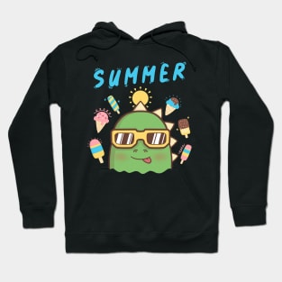 SUMMER DINO NEEDS ICE CREAM Hoodie